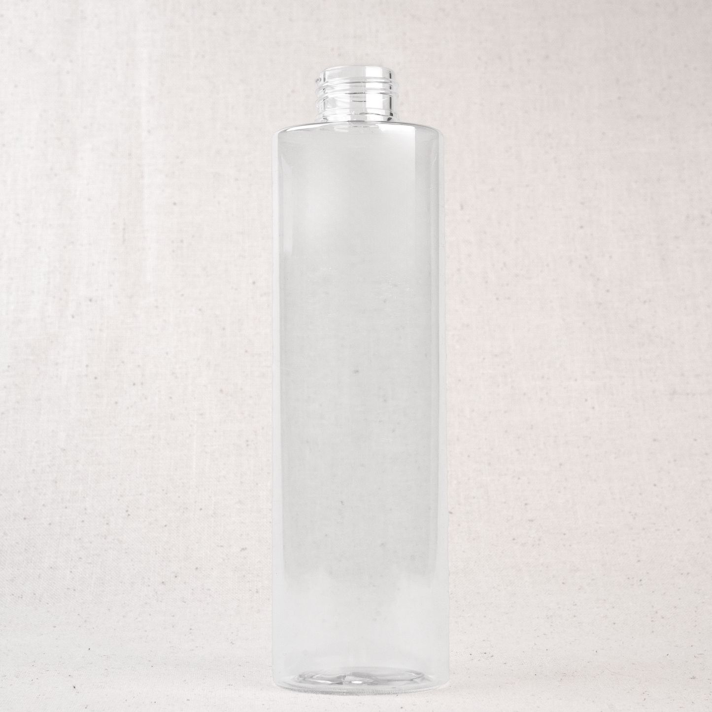 8 oz (240ML) Clear PET Narrow Cylinder Plastic Bottle 24/410