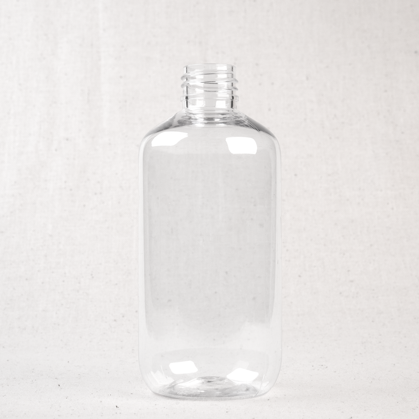 8.5 oz (250ML) Clear PET Boston Round Plastic Bottle 24/410