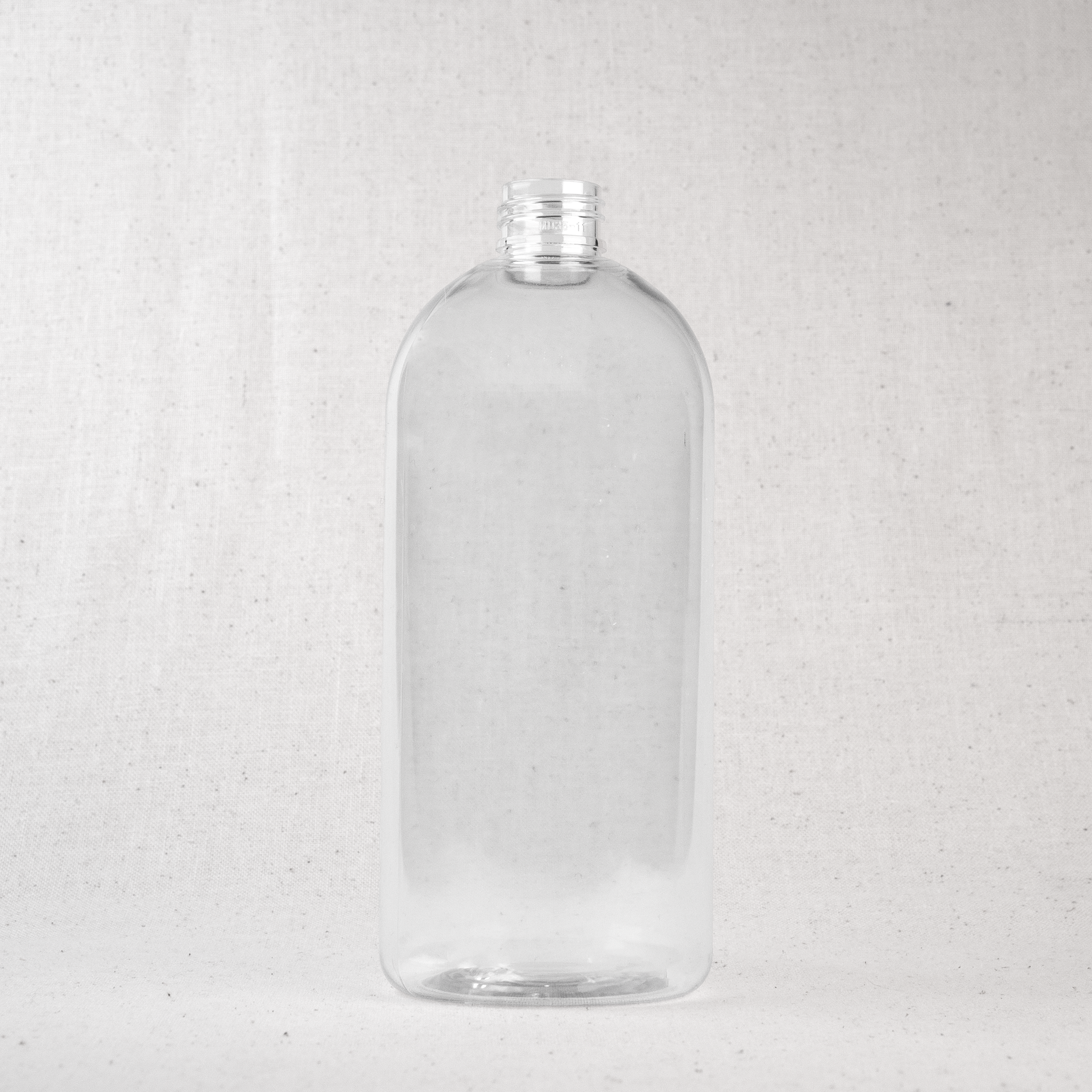 16.9 oz (500ML) Clear PET Round Plastic Bottle 24/410